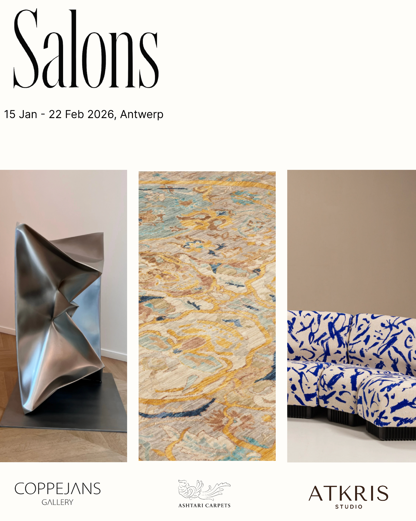 VERNISSAGE THURSDAY 15/1 Salons - in the spirit of the salons d’Anvers