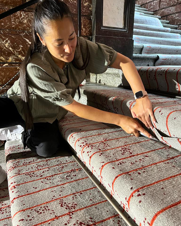 Behind the scenes: Installation of the Staircase Runner at Antwerp City Hall