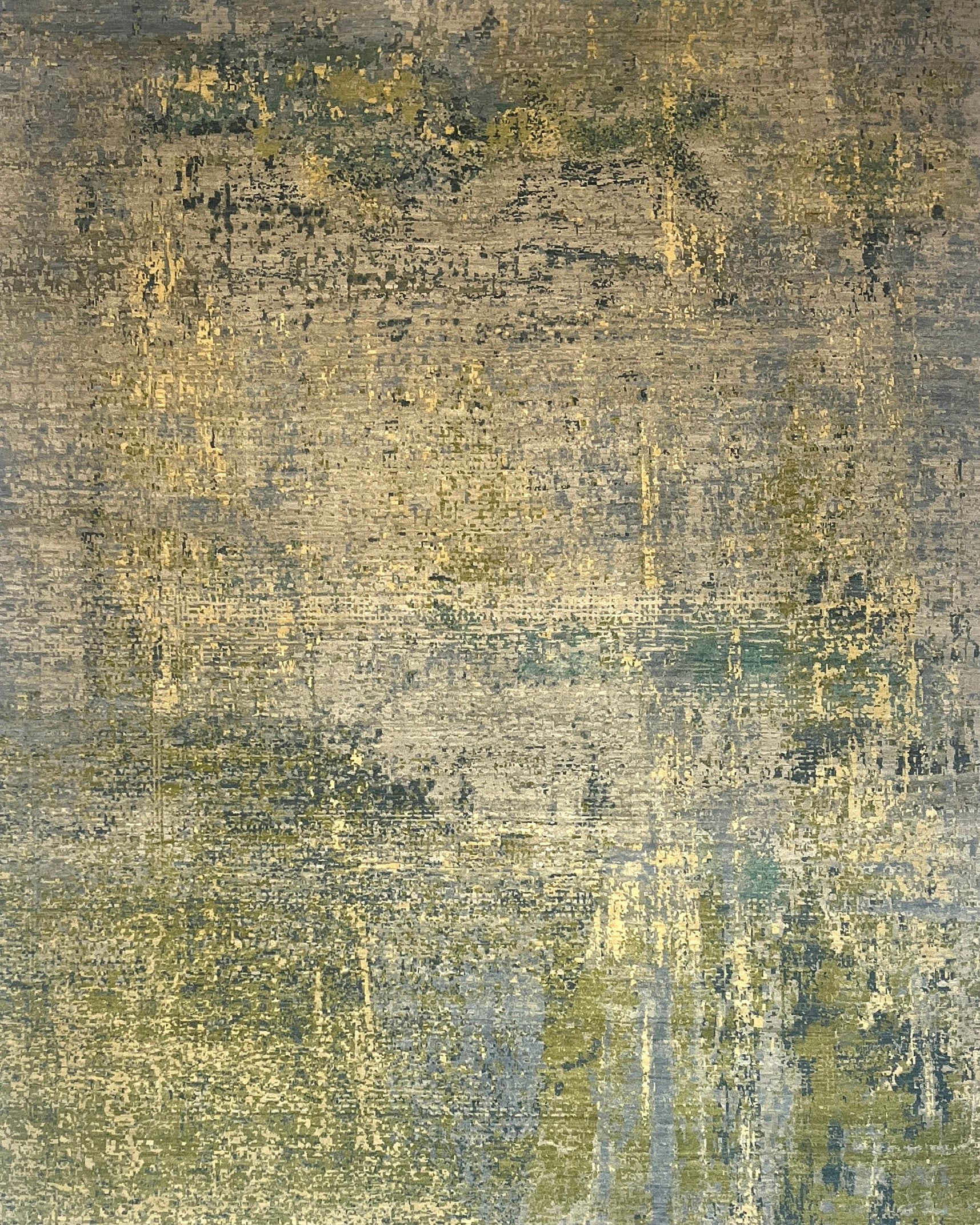 mineral green - grey rug