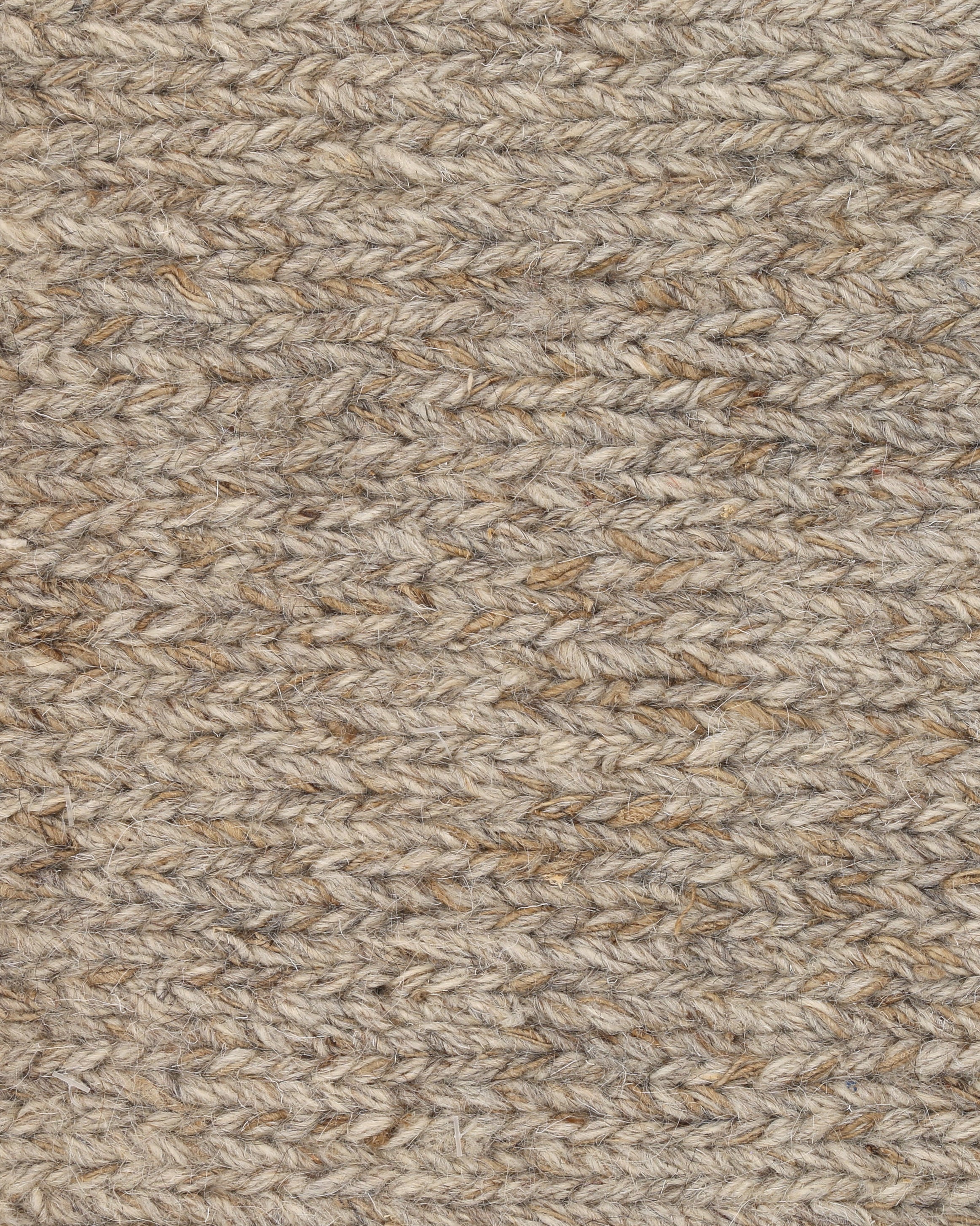 A rectangular woven textile sample with mixed gray tones and a textured surface, featuring a small round fastener in one corner. Woven texture natural collection by Ashtari