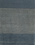 A rectangular carpet sample with a soft blue color and a textured pattern. architecturals
