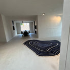 blue agate nr. 1 by wendy guns for ashtari carpets hand knotetd tibetan rug bamboo allo silk wool 