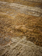 Close-up of a textured brown surface with wavy patterns