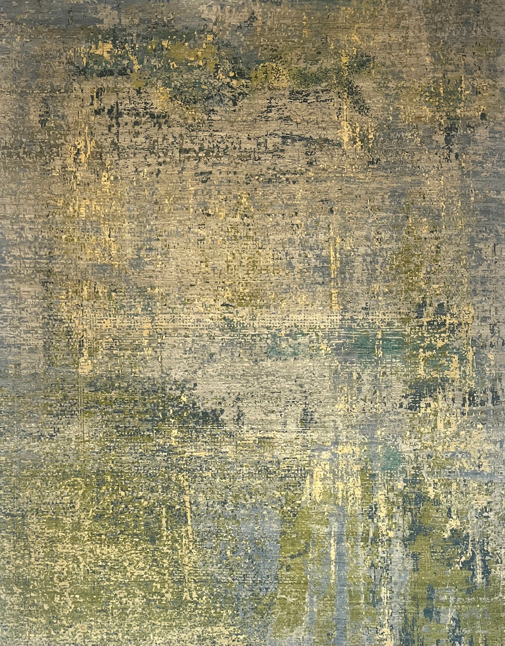 mineral green - grey rug