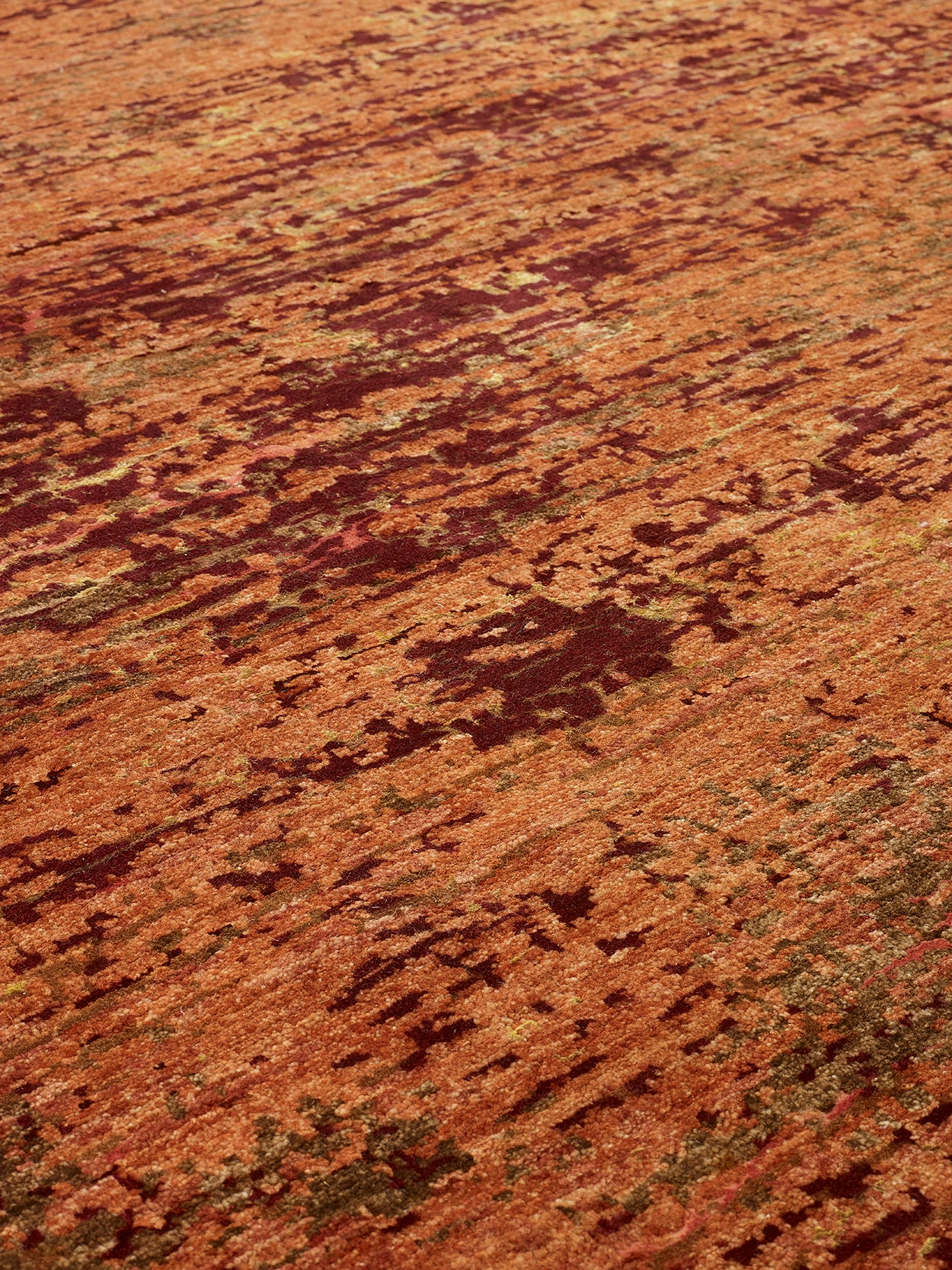 Close-up of a textured red-brown surface